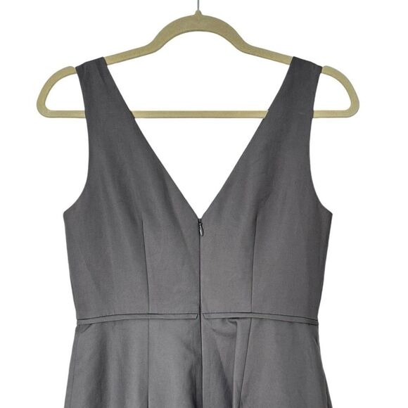 J Crew Gray Faux Wrap Sleeveless Sheath Dress | 4P - Picture 6 of 8